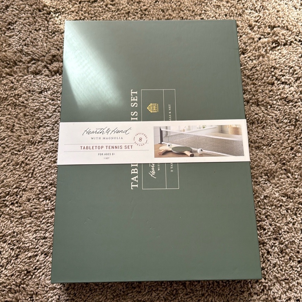 Magnolia Hearth & Hand Tabletop Tennis Set New